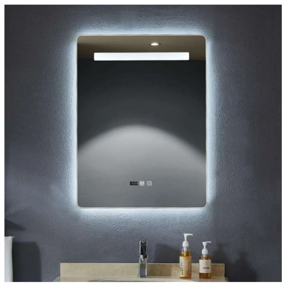 MK930 rectangular LED bathroom mirror with backlit design